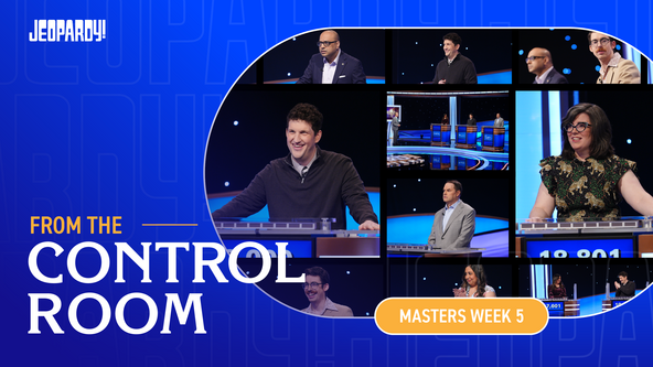Banner image that reads "FROM THE CONTROL ROOM o 0n1 7,601 MASTERS WEEK 5" with a collage of photos from Masters. 